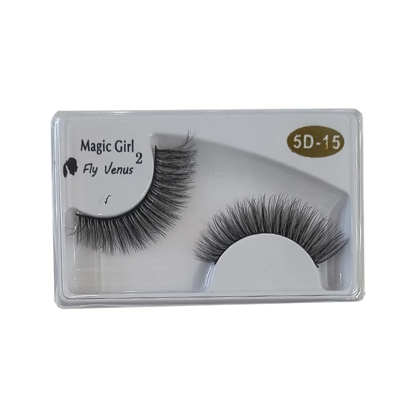 مژه مصنوعی 5 بعدی  مجیک گرل مدل ابریشمی کد 5D-15