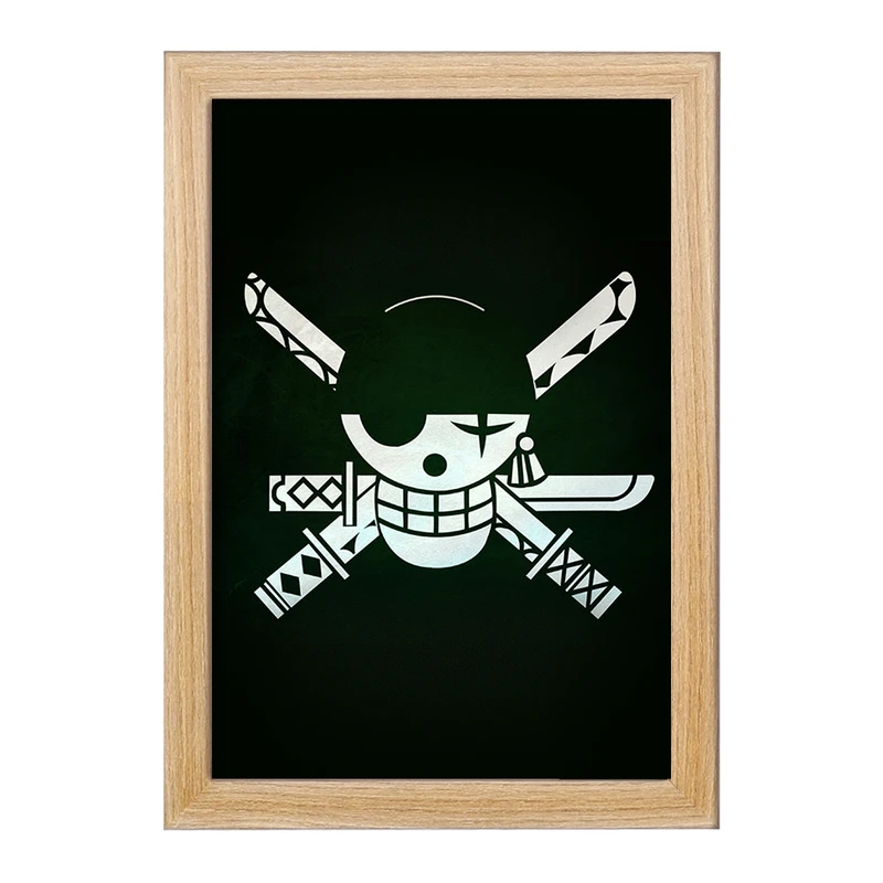 تابلو خندالو مدل علامت زورو انیمه وان پیس One Piece  کد 11425