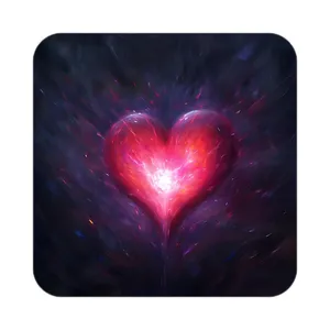 زیر لیوانی کاکتی مدل عاشقانه کد mp12096