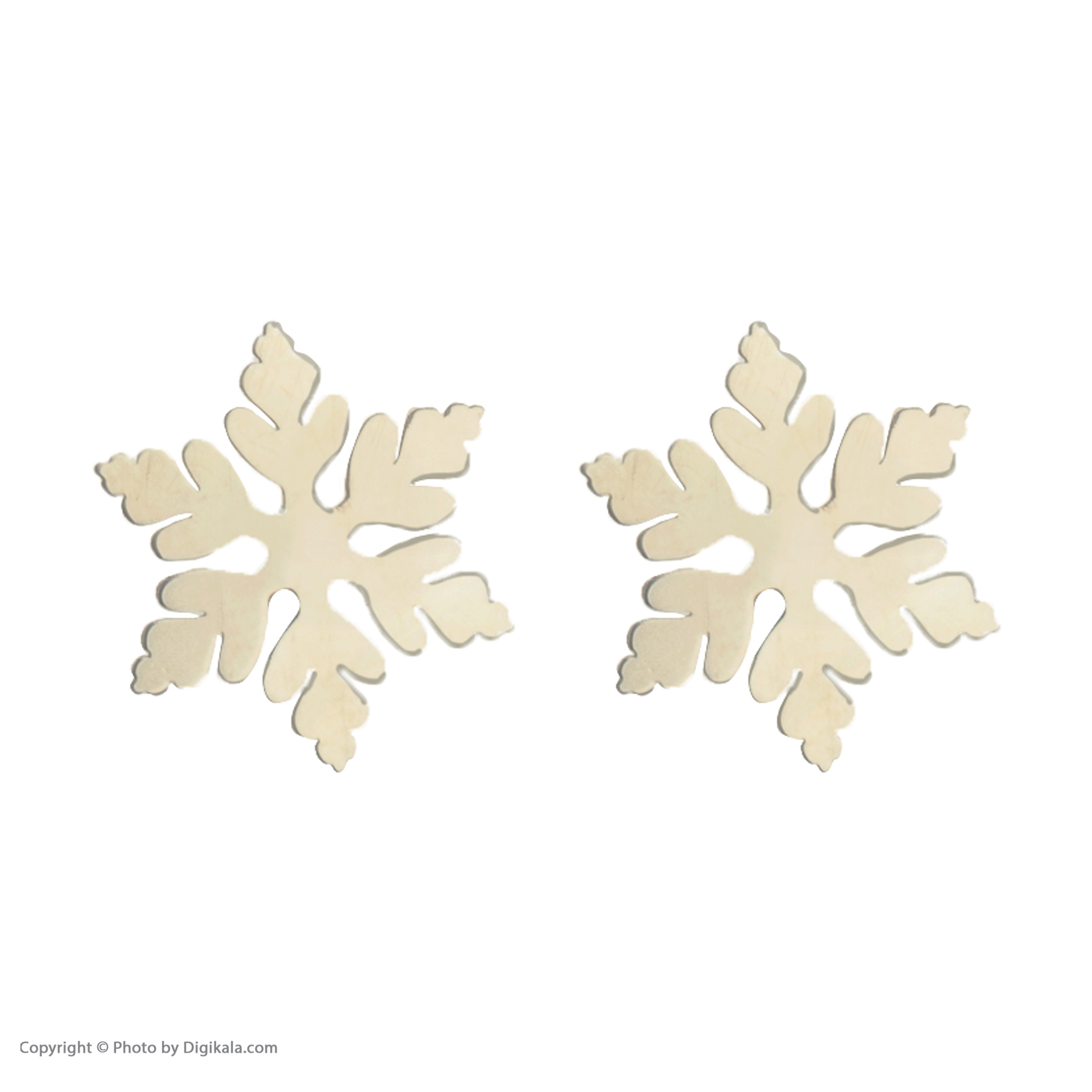 گوشواره نقره زنانه رز گالری طرح دانه برف