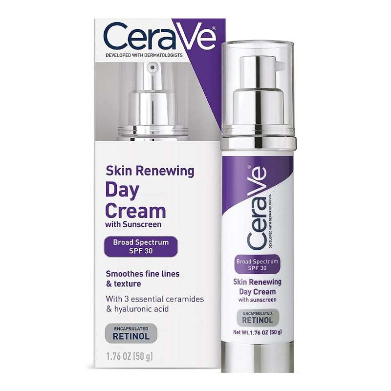 لوسیون ضد آفتاب بدون رنگ سراوی SPF 30 مدل Skin Renewing مناسب پوستهای معمولی وزن 50 گرم لوسیون ضد آفتاب بدون رنگ سراوی SPF 30 مدل Skin Renewing مناسب پوستهای معمولی وزن 50 گرم