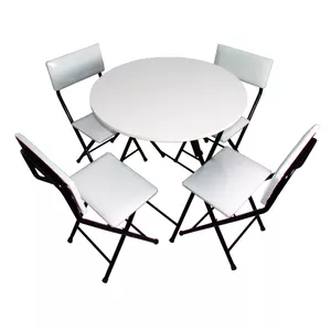 میز و صندلی ناهارخوری 4 نفره میزیمو مدل تاشو کد 8403
