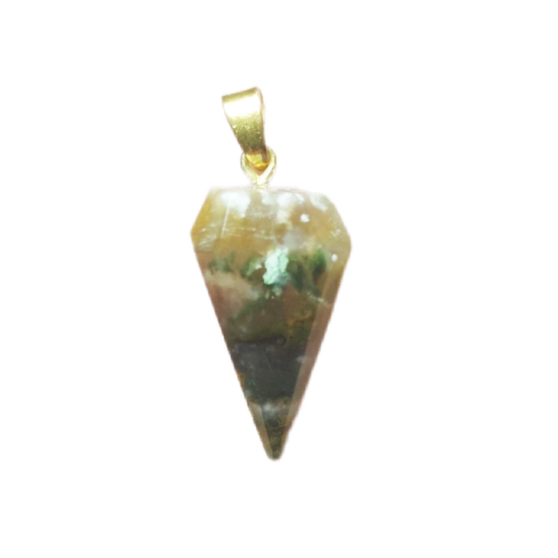 آویز گردنبند مدل عقیق شجر طرح منشور 456711 آویز گردنبند مدل عقیق شجر طرح منشور 456711