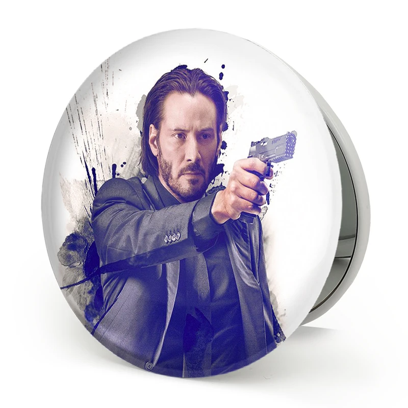 آینه جیبی خندالو طرح جان ویک John Wick مدل تاشو کد 28553