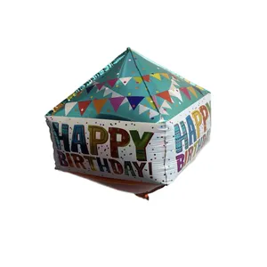 بادکنک فویلی پارتی لند تهران مکعب رنگی happy birthday کد 1178