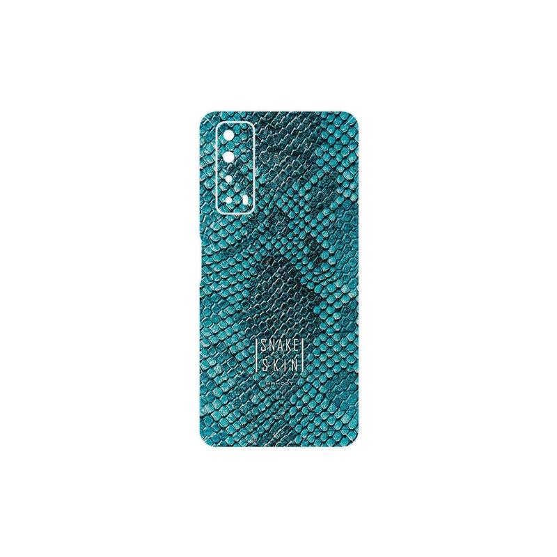 برچسب پوششی ماهوت مدل Blue Snake Skin مناسب برای گوشی موبایل هوآوی Y7a