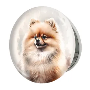 آینه جیبی خندالو طرح سگ مدل تاشو کد 28344 