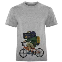 تی شرت آستین کوتاه مردانه مدل دوچرخه سوار D46