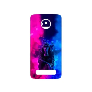 MAHOOT Smoke Rainbow Digital Art 2 Cover Sticker for Motorola Moto Z