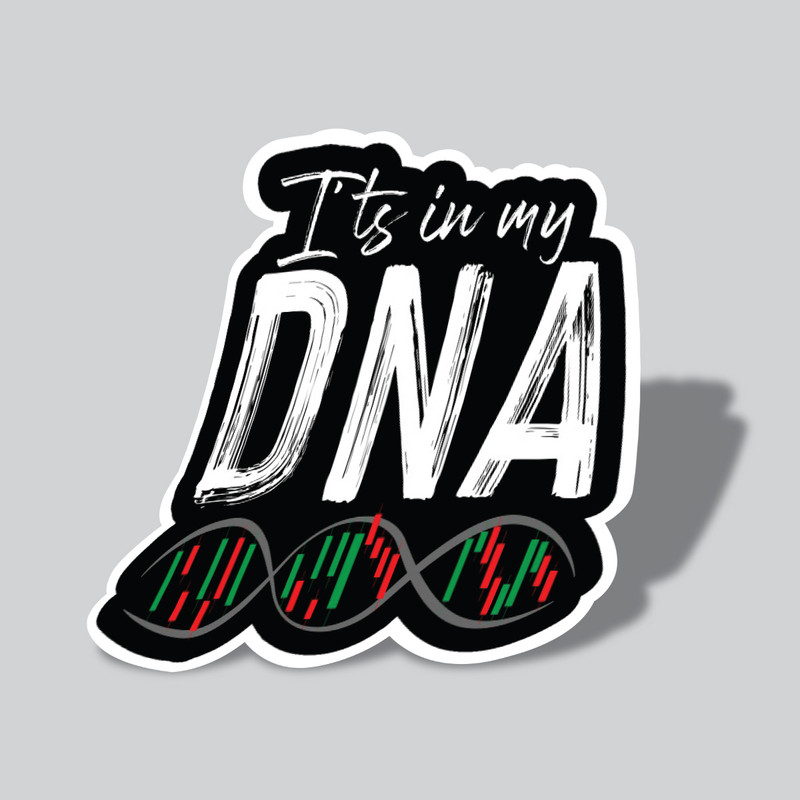 استیکر لپ تاپ طرح DNA نمودار کد ST277