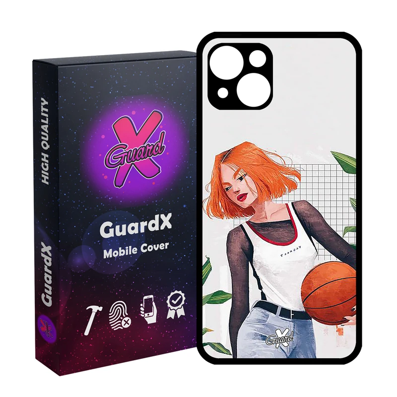 کاور گارد ایکس طرح Girl مدل Glass10338 مناسب برای گوشی موبایل اپل iPhone 13