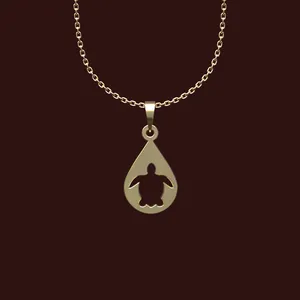 گردنبند طلا 18 عیار زنانه مدوپد مدل لاک پشت کد W2-1-1181