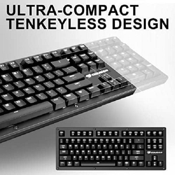 کیبورد مخصوص بازی کوگر مدل KEYBOARD-PURI TKL RGB-US LAYOUT,RED SWITCH 1