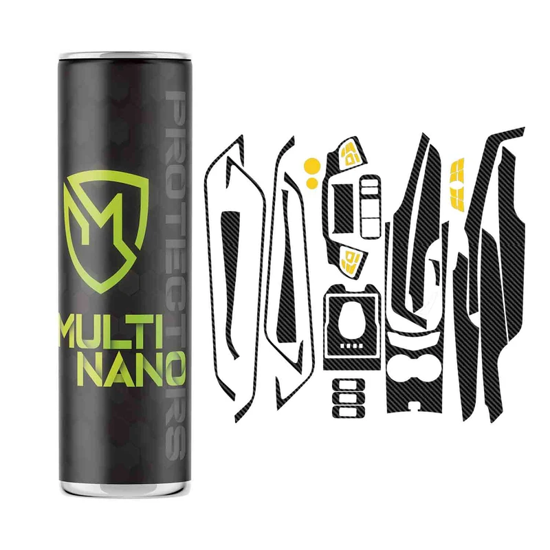 برچسب محافظ کنسول خودرو مولتی نانو طرح کربن مدل X-F1C مناسب برای کی ام سی A5 مجموعه ی 55 عددی