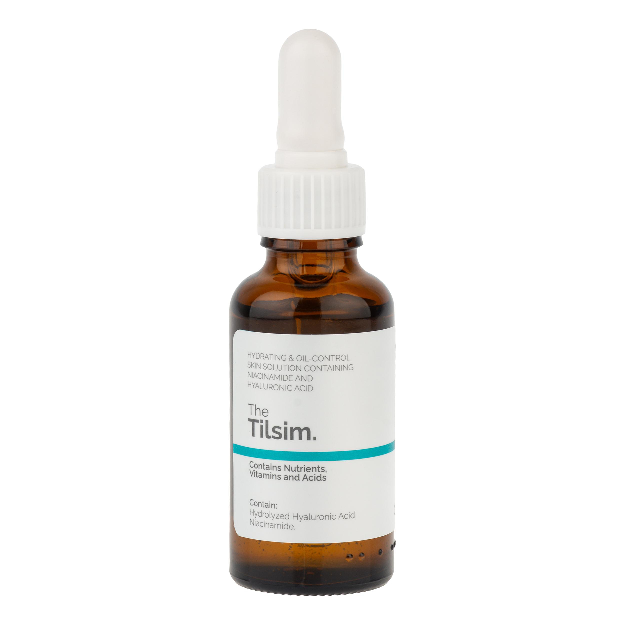 سرم آبرسان پوست تیلسیم مدل Nicotinamide & Hyaluronic Acid مناسب برای پوست‌های چرب حجم 30 میلی‌لیتر