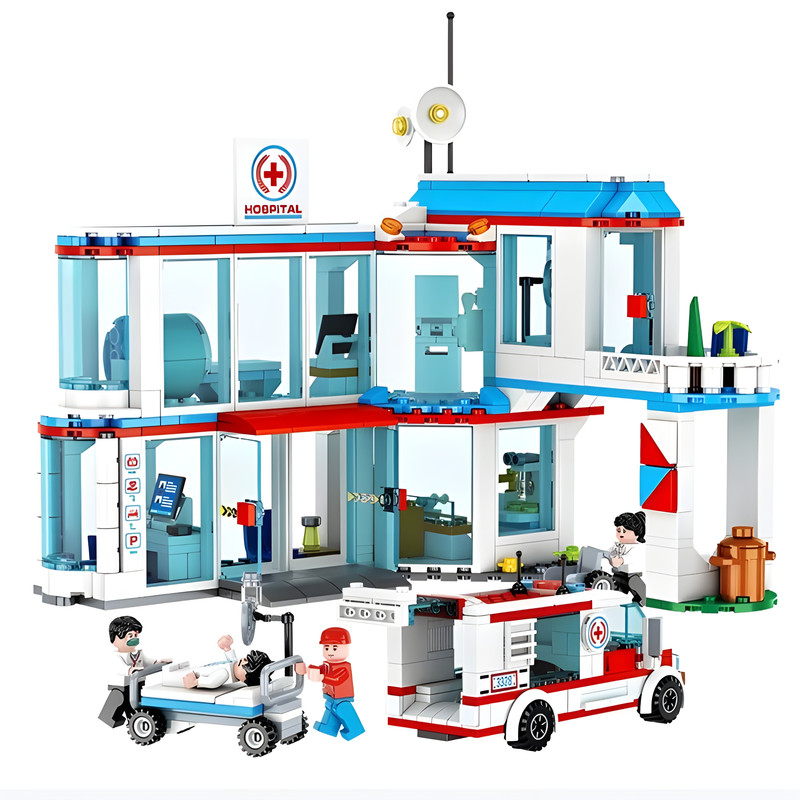 ساختنی 687 قطعه فارنج مدل بیمارستان طرح سیتی کد FC 3328