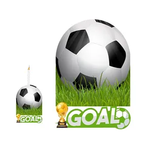  استند تولد طرح توپ فوتبال به همراه شمع مجموعه دوعددی