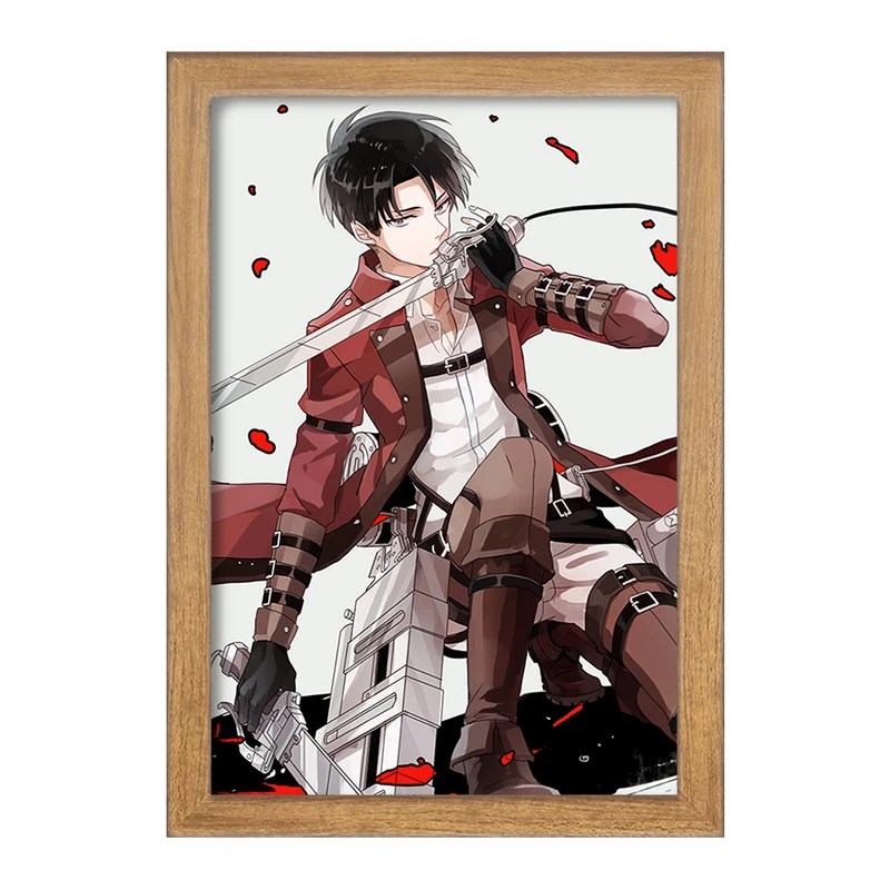 تابلو خندالو مدل لیوای انیمه اتک آن تایتان Attack on Titan  کد 18541