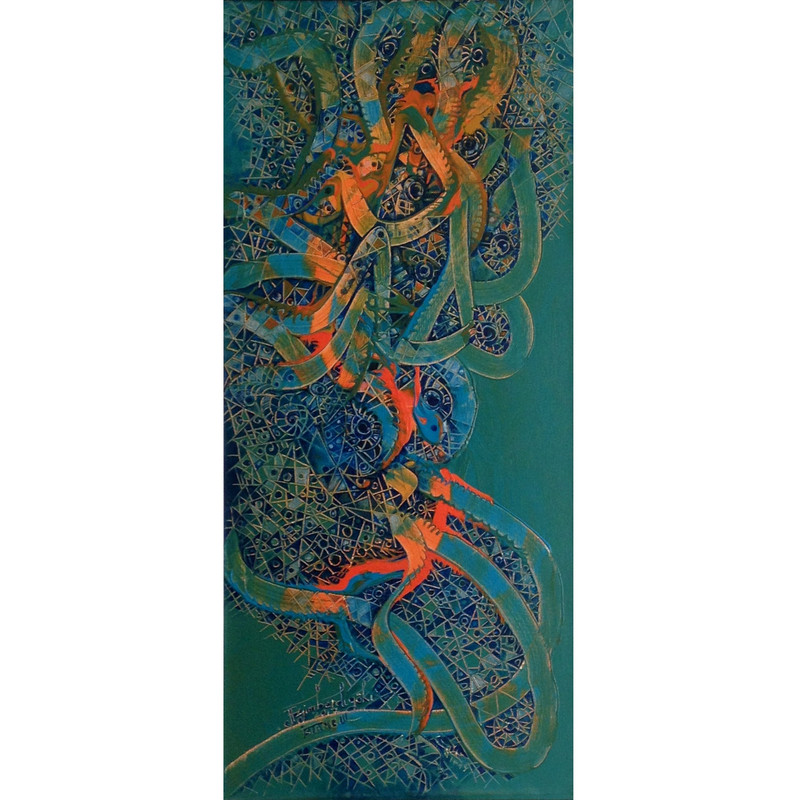 تابلو نقاشی خط طرح هیچ