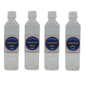 عرق بادرنجبویه محلی پورقلی - 500 میلی لیتر بسته 4 عددی