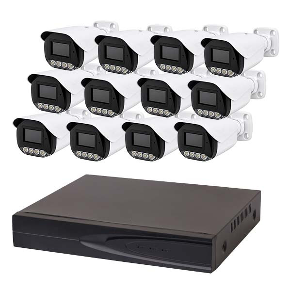 سیستم امنیتی تحت شبکه ۵مگاپیکسل مدل IPCH۱۲-5M مجموعه ۱۲ عددی
