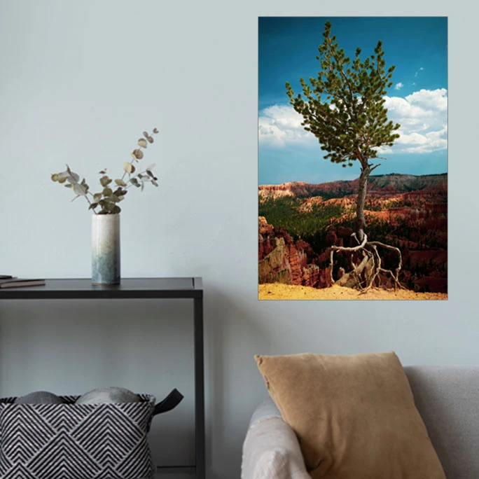 پوستر گوفی مدل درخت تنها و سربلند طرح طبیعت و گردشگری Nature Tree 4K کد HIGH26