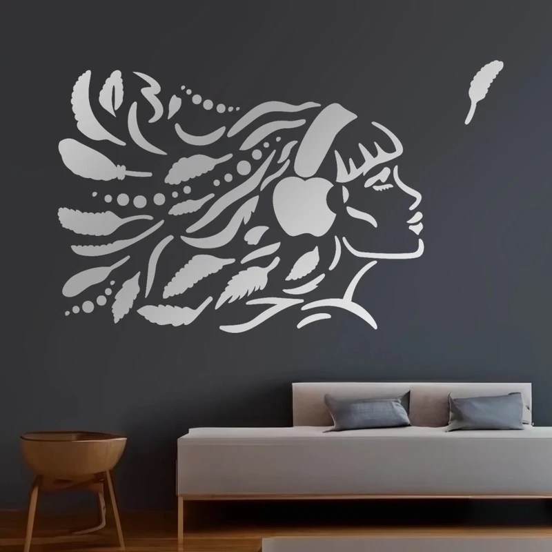 آینه پلکسی گلس مدل دکوراتیو کد N116 مجموعه 69 عددی