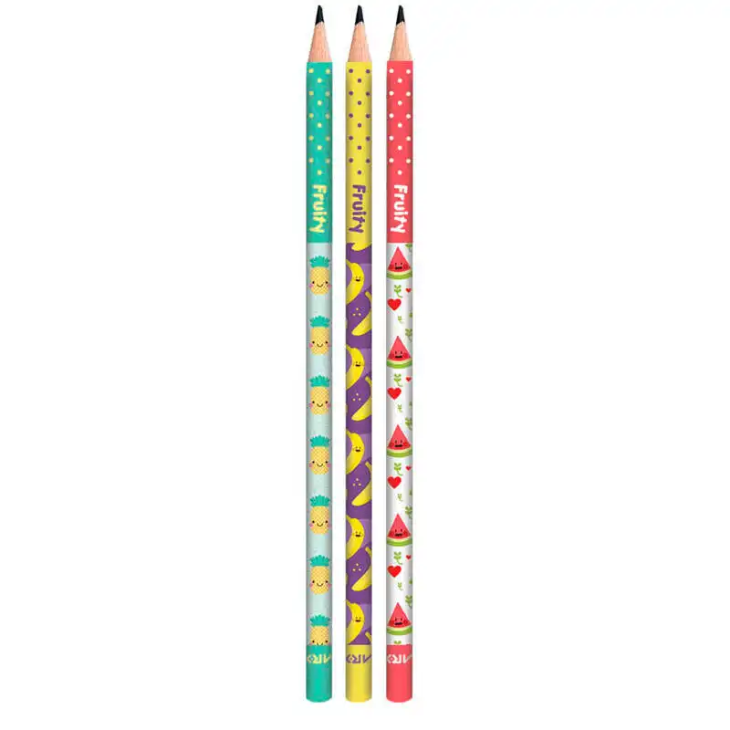 مداد مشکی آریا مدل Fruity کد 3048 بسته 12 عددی