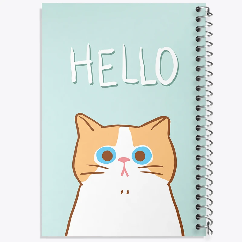 دفتر مشق 50 برگ خندالو طرح گربه (Cat) کد N910