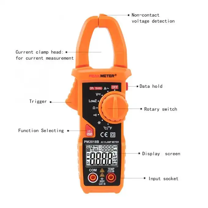 کلمپ آمپر متر پیک متر مدل  PM2018B