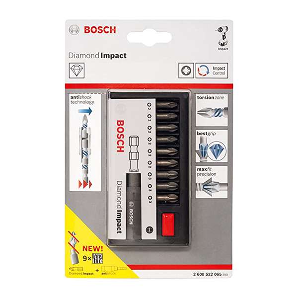 سری پیچ گوشتی شارژی بوش مدل 235654 مجموعه 9 عددی