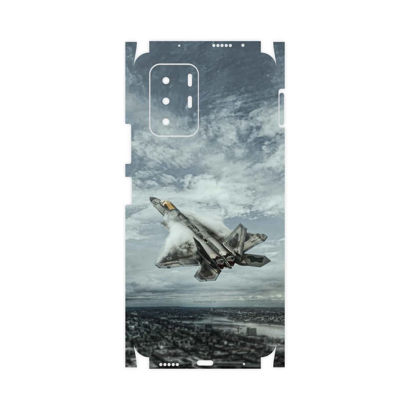 برچسب پوششی ماهوت مدل F-22-Raptor-FullSkin مناسب برای گوشی موبایل شیائومی Redmi Note 10 Pro (China)