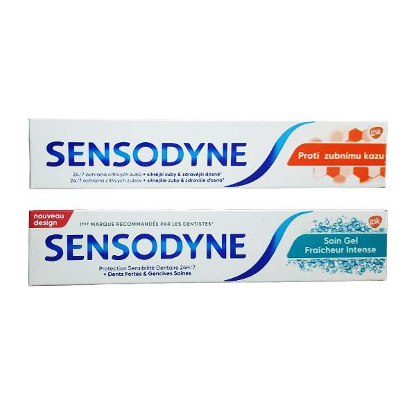 خمیر دندان سنسوداین مدل Anti Care - Soin Gel حجم 75 میلی لیتر بسته 2 عددی