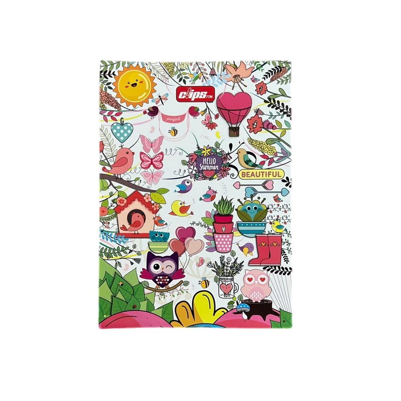 دفتر مشق 80 برگ کلیپس کد D-18