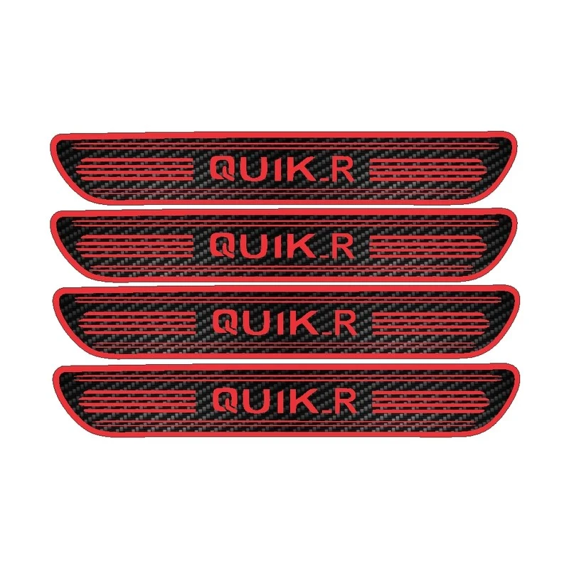 برچسب بدنه خودرو رادیانس مدل کربن کد J18 مناسب برای کوییک ار بسته 4 عددی