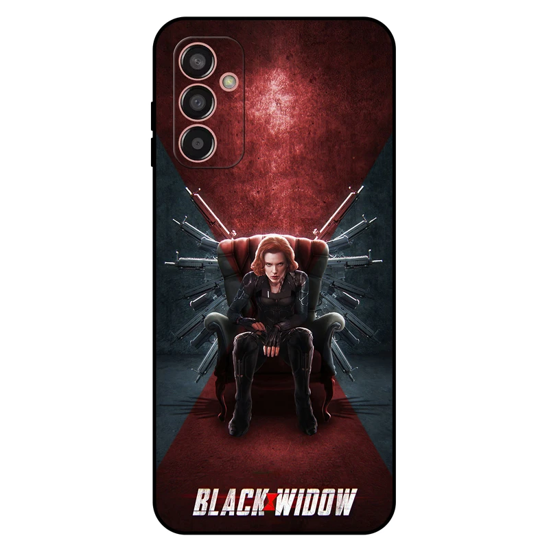 کاور مگافون طرح بیوه سیاه مدل 5423 مناسب برای گوشی موبایل سامسونگ Galaxy F13