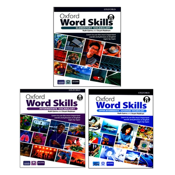 کتاب Oxford Word Skills Second Edition اثر Ruth Gairns And Stuart Redman انتشارات الوندپویان سه جلدی