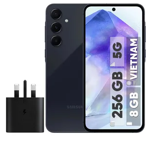 Samsung Galaxy A55 Dual SIM 256GB And 8GB RAM Mobile Phone with Samsung Charger - Vietnam