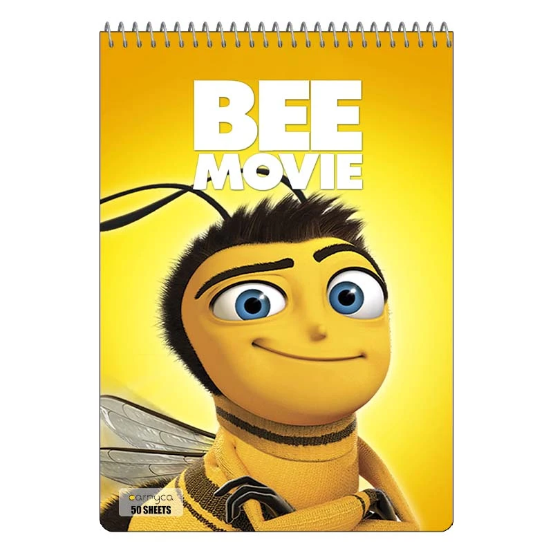 دفتر نقاشی 50 برگ کارنیکا طرح فیلم زنبور Bee کد 64393