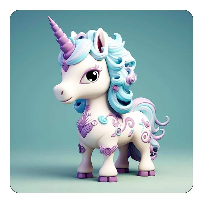 مگنت کاکتی طرح اسب تک شاخ و یونیکورن مدل mp29178