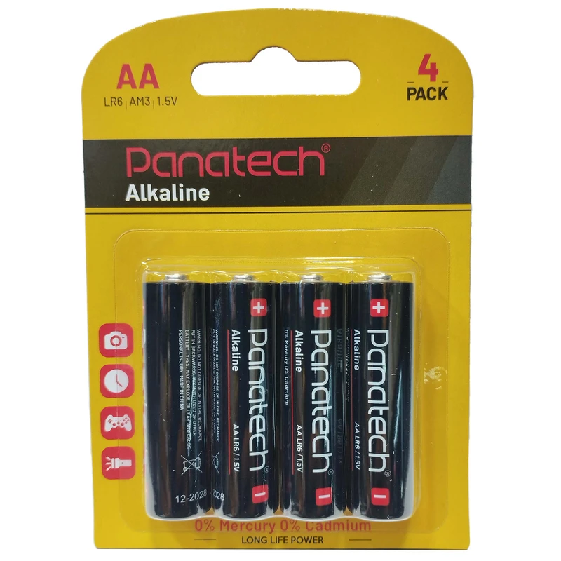 باتری قلمی پاناتک مدل Alkaline بسته چهار عددی