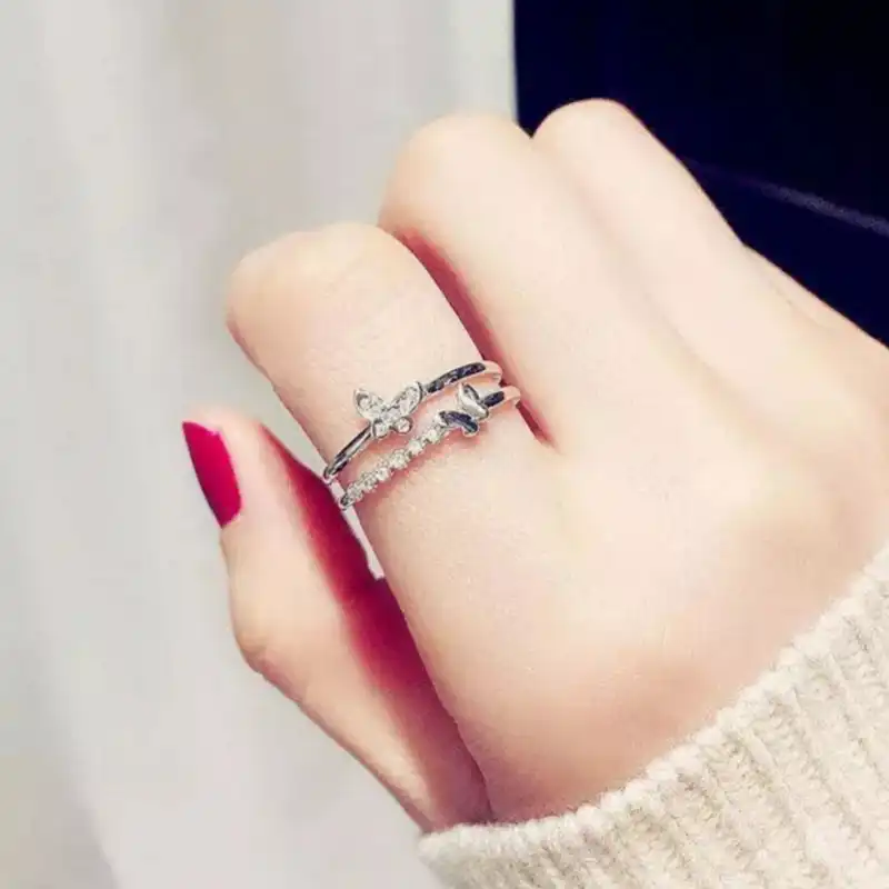 انگشتر دخترانه مدل پروانه