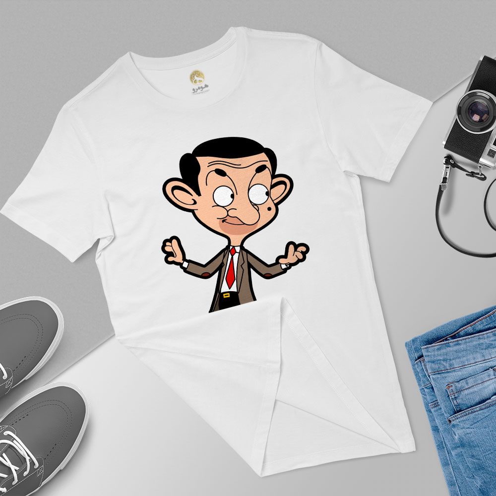 تی شرت آستین کوتاه زنانه هومرو مدل TW399 طرح مستر بین -  - 5