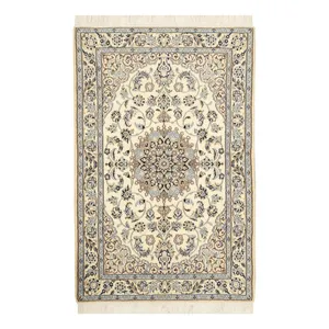 فرش دستبافت ذرع و نیم طرح نایین کد D02428N