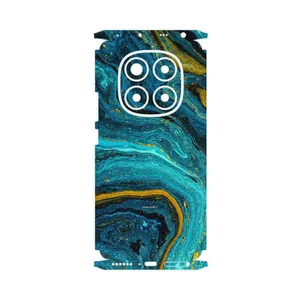 MAHOOT Turquoise marblewith golden streaks-FullSkin Cover Sticker for Xiaomi Redmi Note 14 Pro 4G