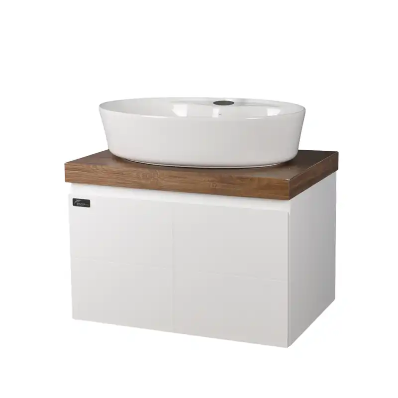 ست کابینت و روشویی دلفین مدل ZN-R13-W-6040 به همراه آینه و باکس