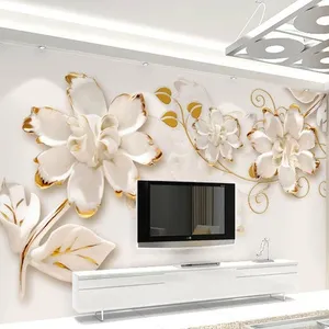 پوستر دیواری سه بعدی طرح گل سه بعدی