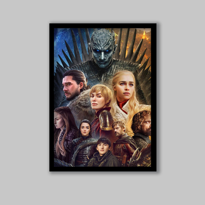 تابلو مدل سریال بازی تاج و تخت Game of Thrones کد LA-G10731-2