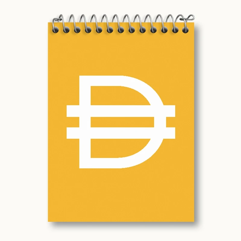 دفتر یادداشت 50 برگ خندالو مدل ارز دیجیتال دای کد 4069