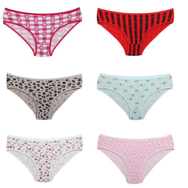 شورت زنانه مالدینی مدل 001 مجموعه 6 عددی